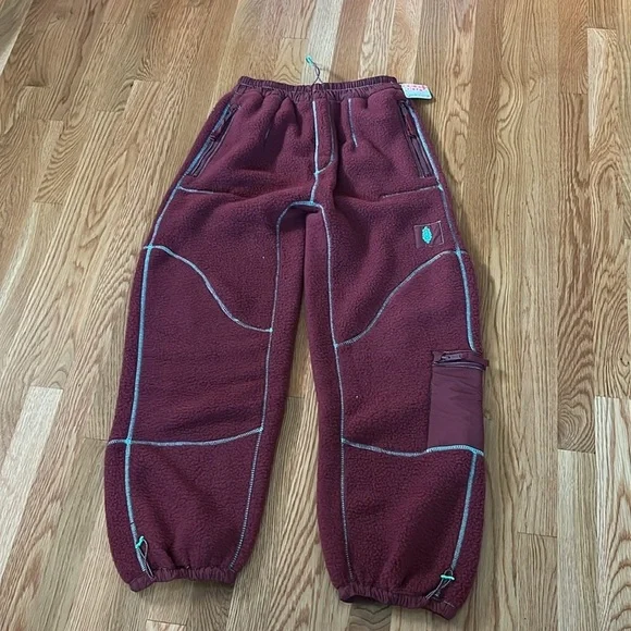 Free People Hit The Slopes Fleece Pants Size XS NWT - Picture 4 of 12